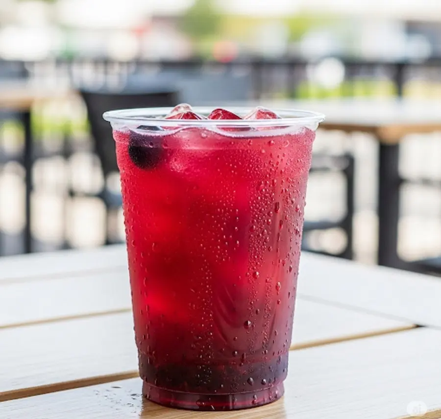 Buzlu Berry Hibiscus içeceği